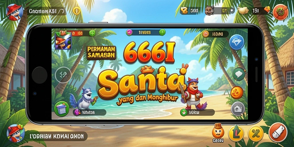 Tangkapan layar dari gameplay <strong>666I</strong> yang penuh warna dan menghibur.