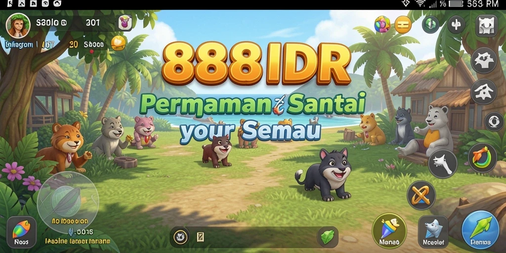 Tampilan menarik dari gameplay Casual 888IDR yang seru.