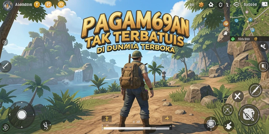 Screenshot gameplay AGAM69 menampilkan eksplorasi dunia terbuka yang menakjubkan.