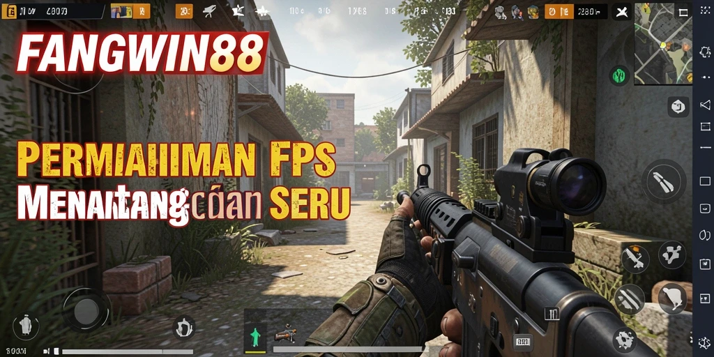 Screenshot gameplay FANGWIN88 menampilkan aksi tembak-menembak yang mendebarkan.