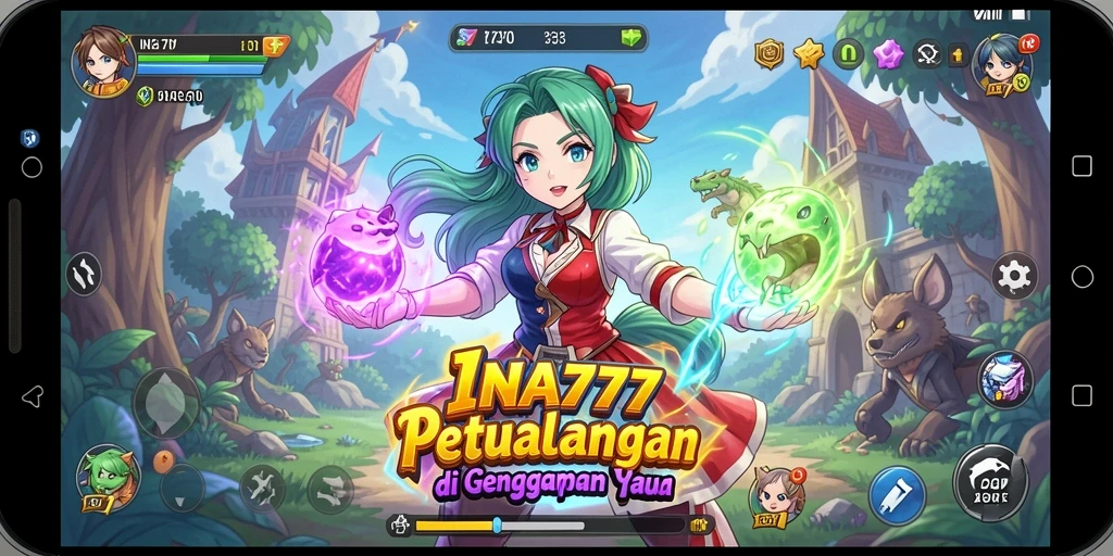 Screenshot gameplay INA777 menunjukkan aksi seru dan karakter anime yang menawan.