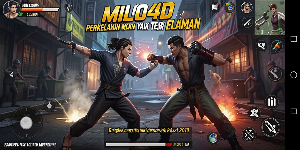 Tampilan seru pertarungan dalam game MILO4D dengan efek visual yang menawan.