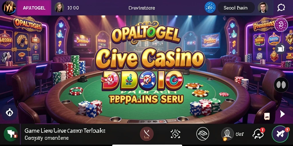 Gameplay Live Casino yang mendebarkan dengan dealer langsung.