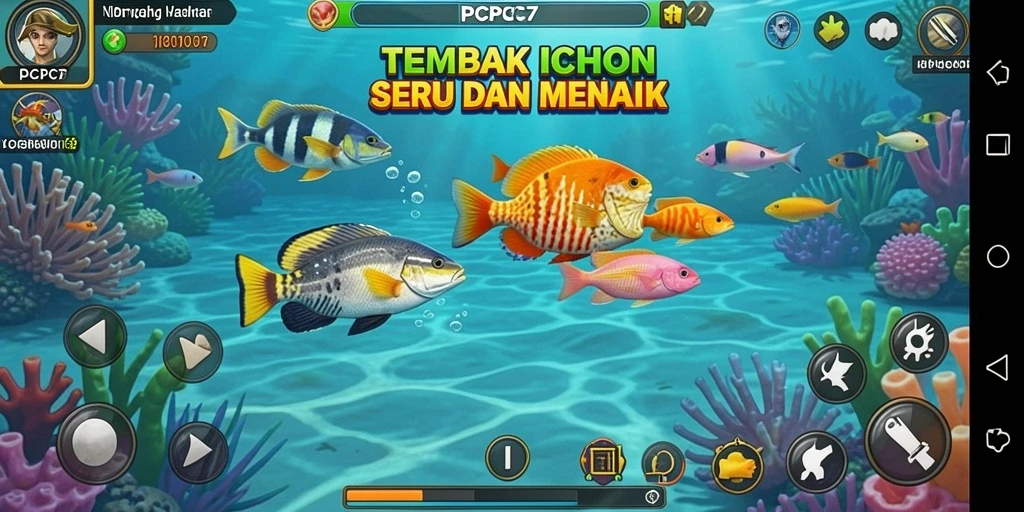 Tampilan gameplay Tembak Ikan yang menarik di PCPC7.