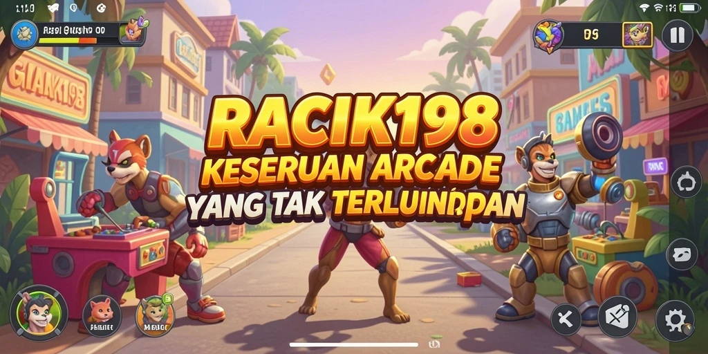 Menampilkan momen seru dalam gameplay RACIK198 yang penuh aksi.