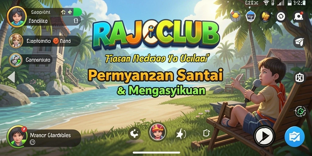 Tampilan permainan RAJACLUB yang cerah dan menarik