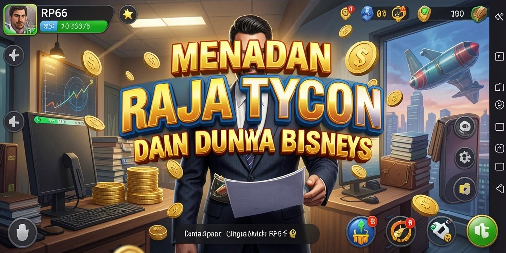 Tangkapan layar RP66 menunjukkan momen strategis dalam permainan Tycoon.