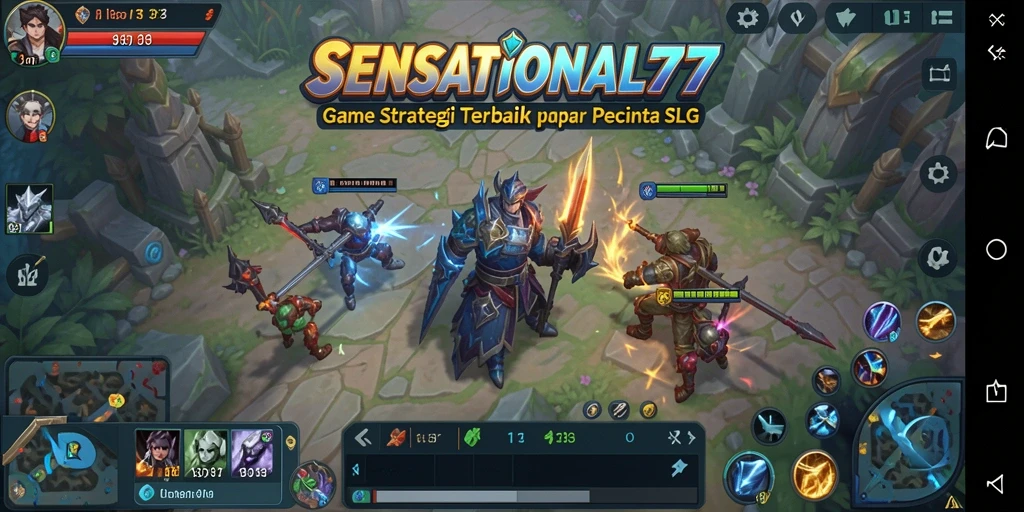 Tampilan gameplay menarik dari SENSATIONAL77 dengan elemen strategi.