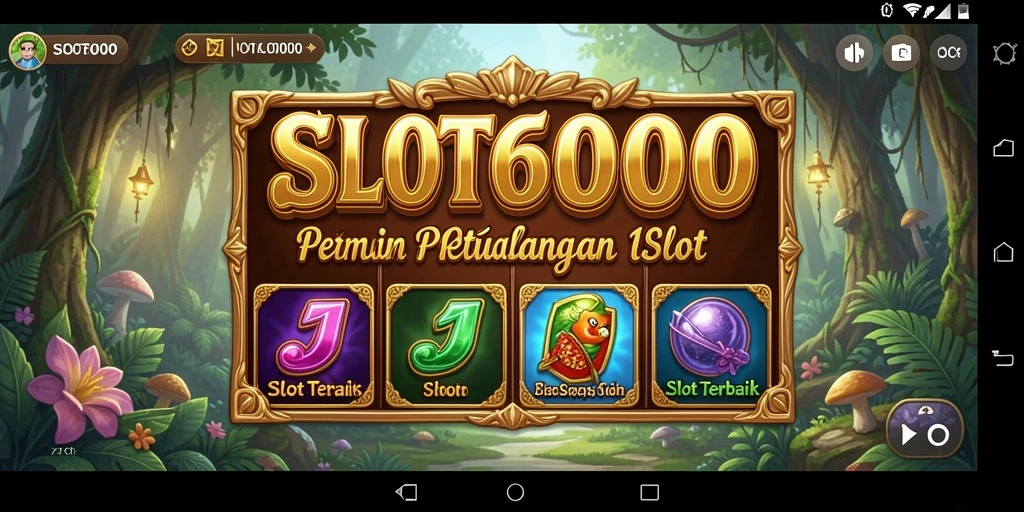 Tampilan menarik dari gameplay SLOT6000 yang seru dan mendebarkan.