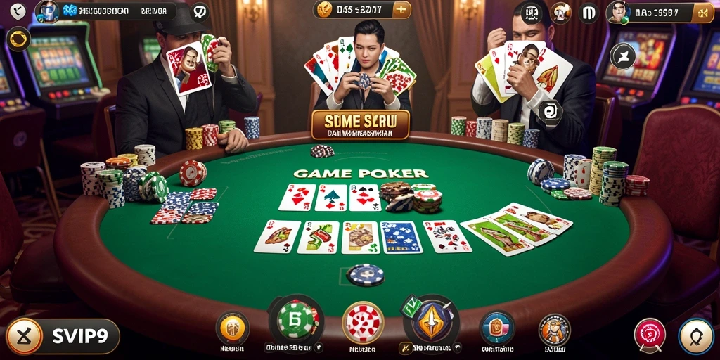 Tampilan gameplay menarik dari SVIP9 dengan pemain bersaing.