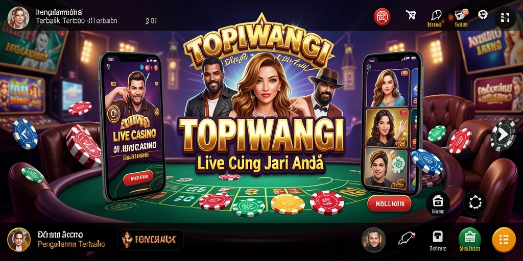 Gameplay Live Casino yang mendebarkan di TOPIWANGI dengan dealer langsung.