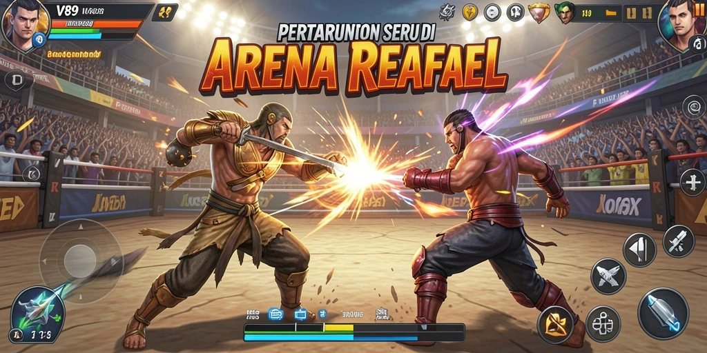 Tampilan menyeramkan dari duel epic di V89.
