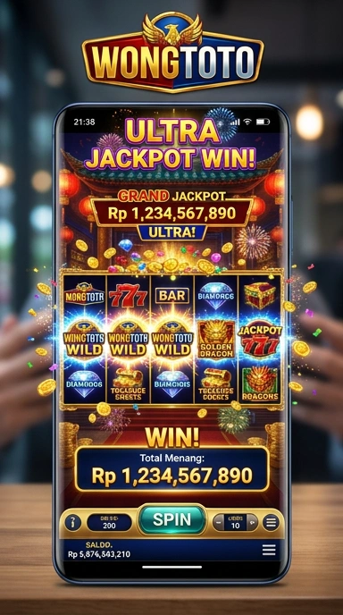 Tampilan antarmuka aplikasi wongtoto yang sederhana dan menarik.